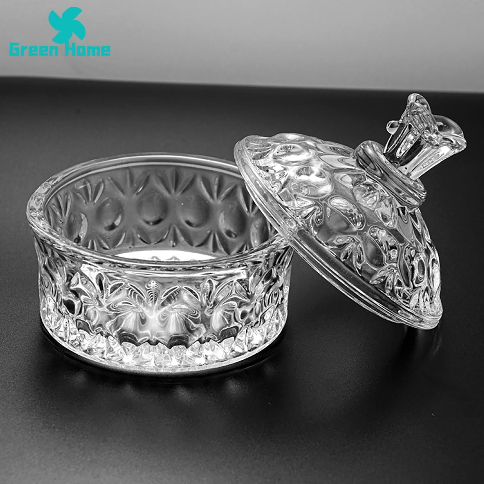 Green Home Nail Liquid Holder Anti-broke Clear Nail Art Powder Dappen Dish
