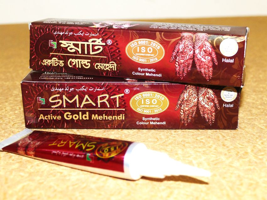 Smart Active Gold Henna Mehendi- 3 pcs