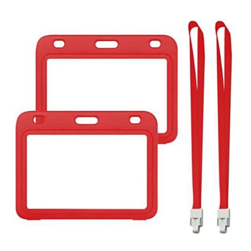 CDC Vaccination Card Protector, 2Pcs 4 x 3 Inches Immunization Record Vaccine Cards Holder ID Card Holder with Lanyard