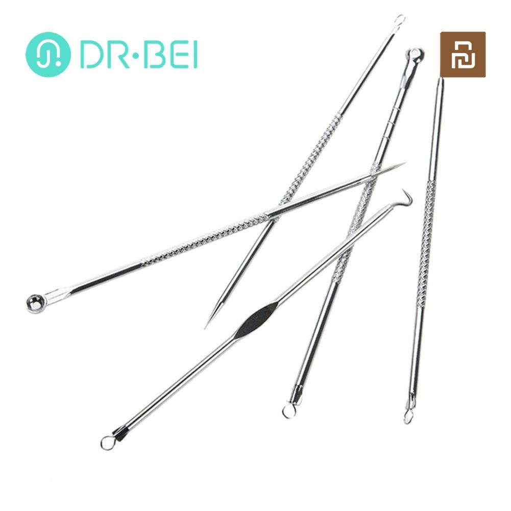 5 Pcs/Set Blkhead Fe ne Pimple Blemish Extrtor Remover Tool Kit Set
