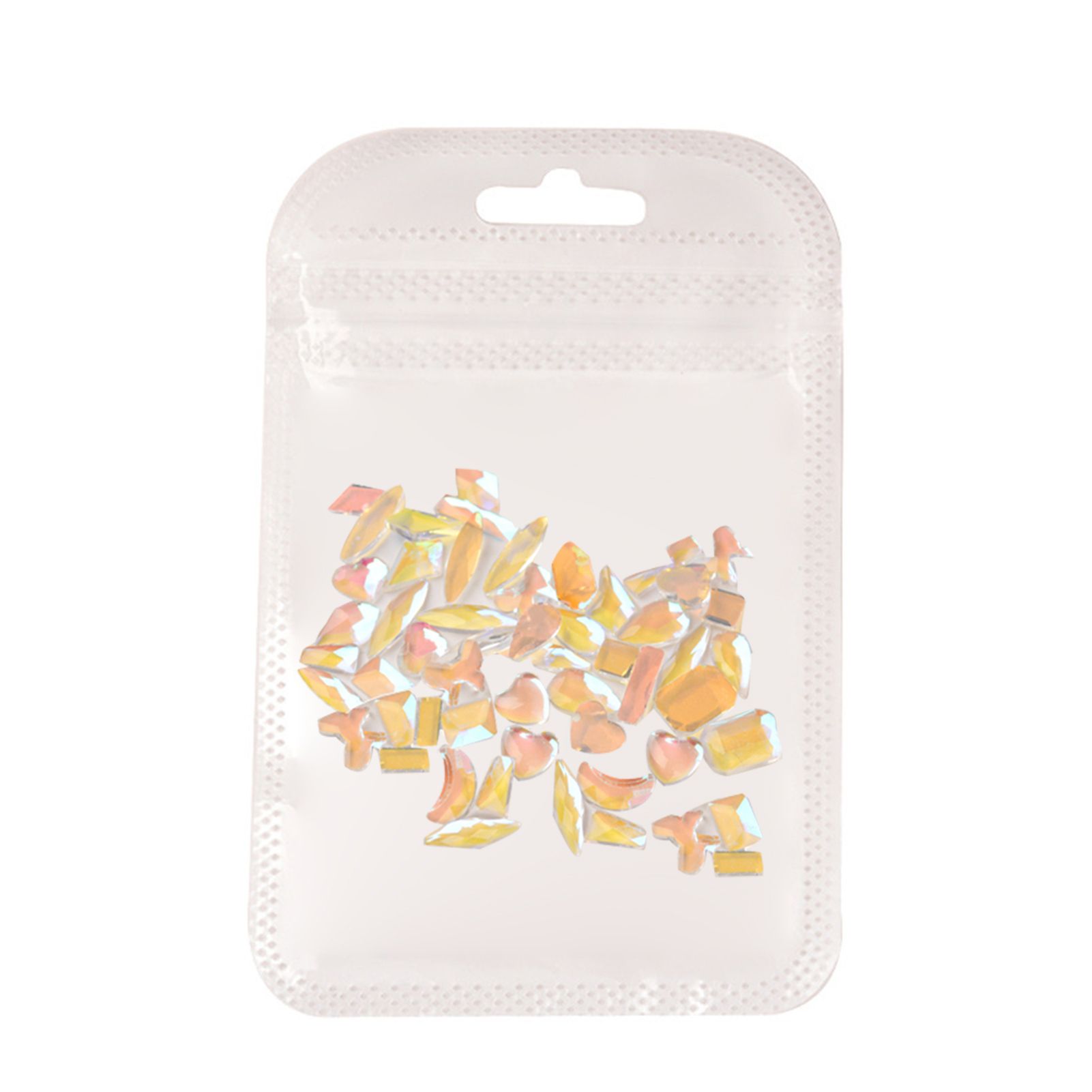 100Pcs/Set Nail Decoration Irregular Shape DIY Crafts Flat Back Multi Size Nail Rhinestones 3D AB Clear Nail Stones for Manicure