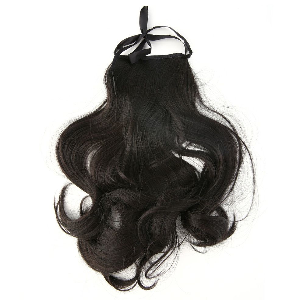 Deluxe FH-AS1562A Wrap Around Curly Ponytail Hair Extensions Piece 38cm-Quantity of 7 color