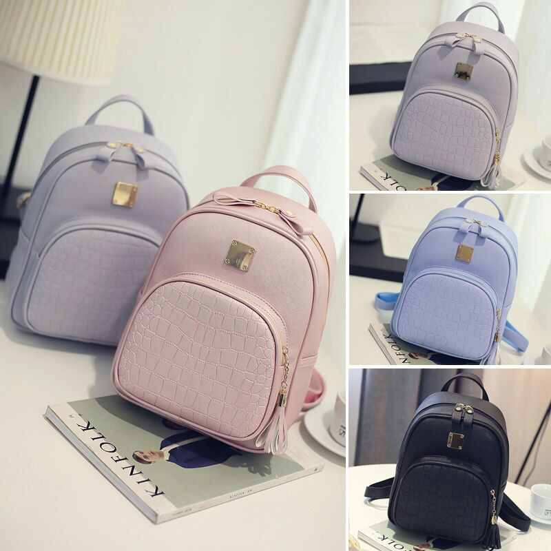 arrival Women Leather Travel Organizer Shoulder Bag Hangable Satchel Shoulder Backpack School Rucksack Bags Pouch Case Container