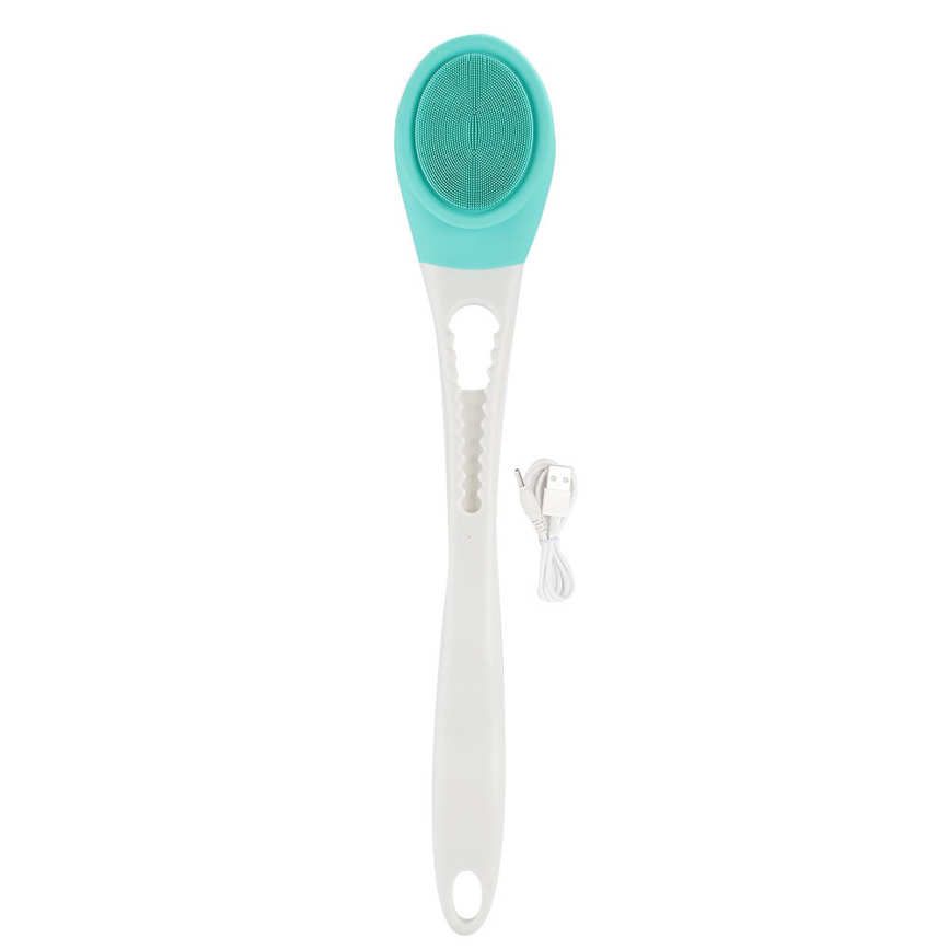 Electric Bath Brush Body Cleaning Soothing Long Handle Waterproof Shower Massage