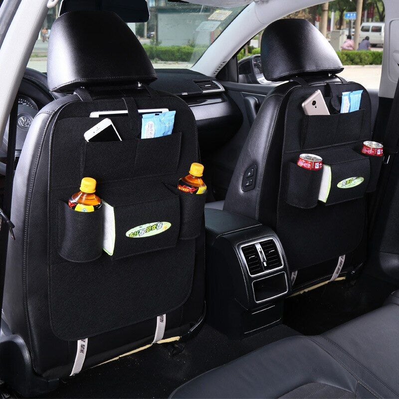 1PC Auto Car Back Seat Storage Bag Organizer Trash Net Holder Multi-Pocket Travel Hanger for Auto Capacity Pouch Container