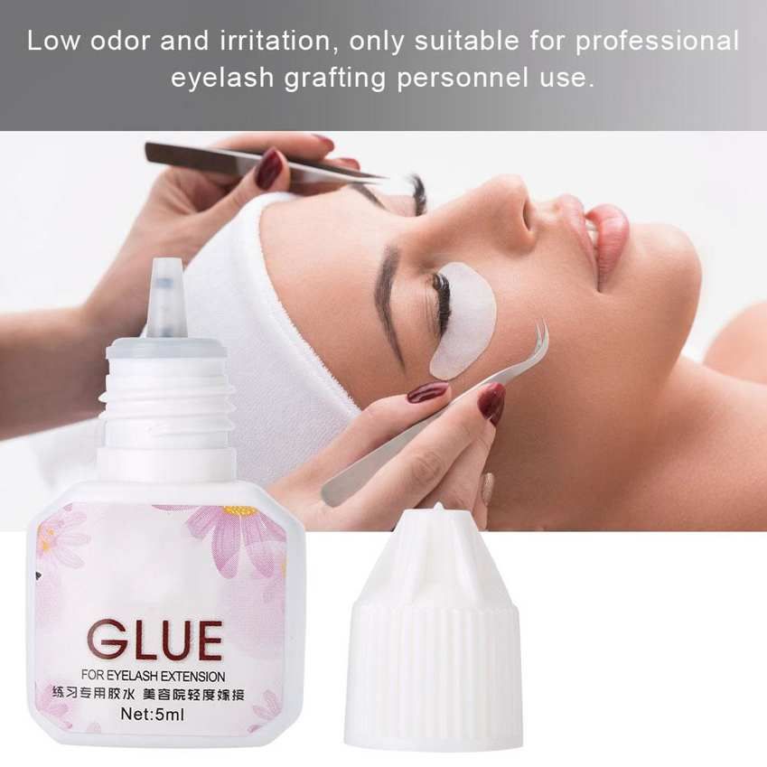 5ML Eyelash Extension Glue Grafting Beginners Practice Adhesive Quick Dry Long Lasting and Easy Drying Remove Graft