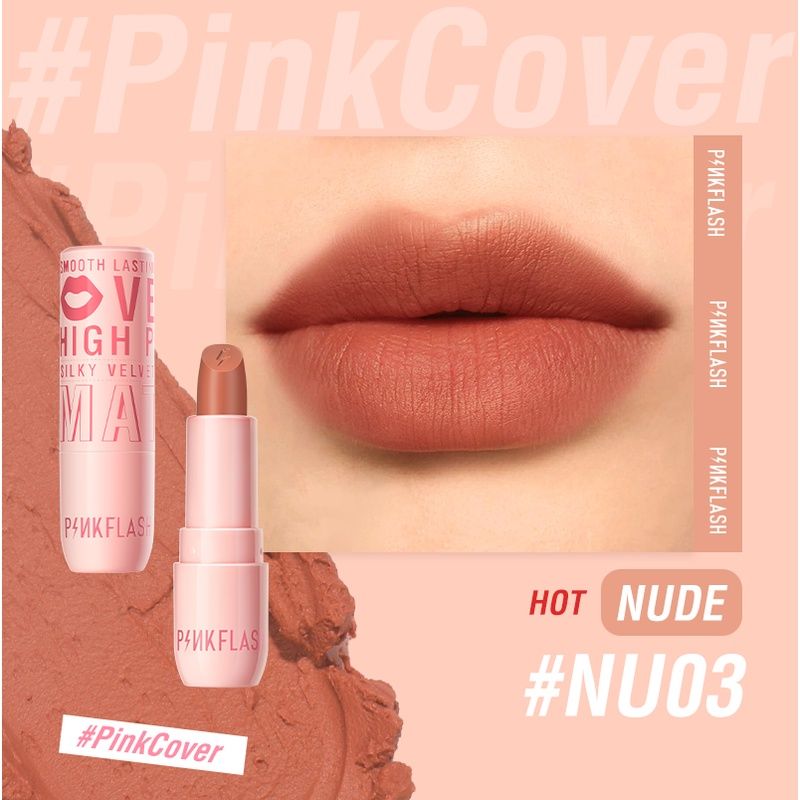 PINKFLASH Silky Velvet Matt Lipstick PF-L05 - NU03