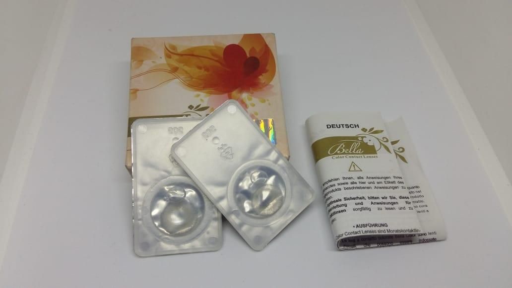 Bella Contact Lens Grey Beige (Full set)