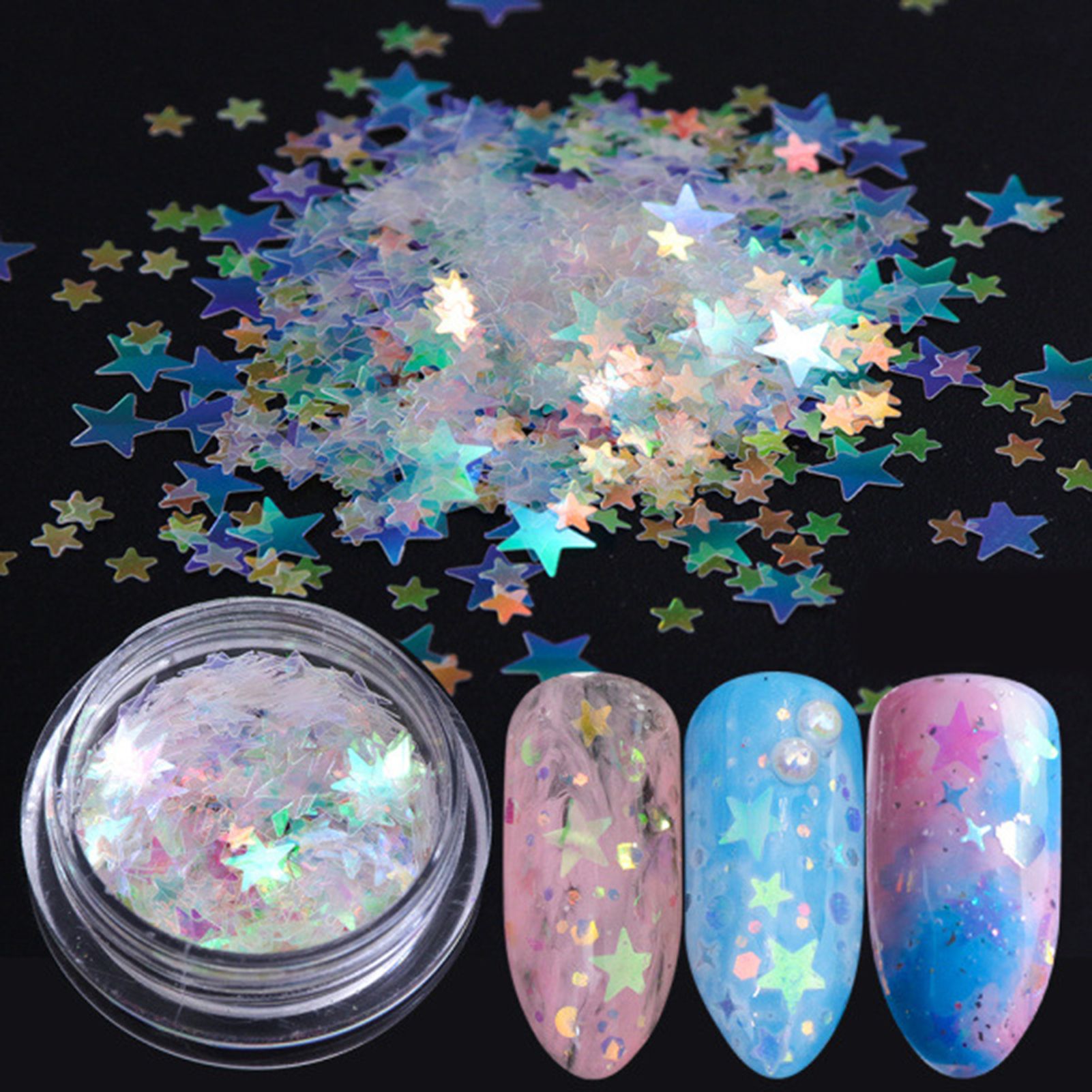 Sequins Nail Glitter Multiple Color Nail 3D Sequins Decal