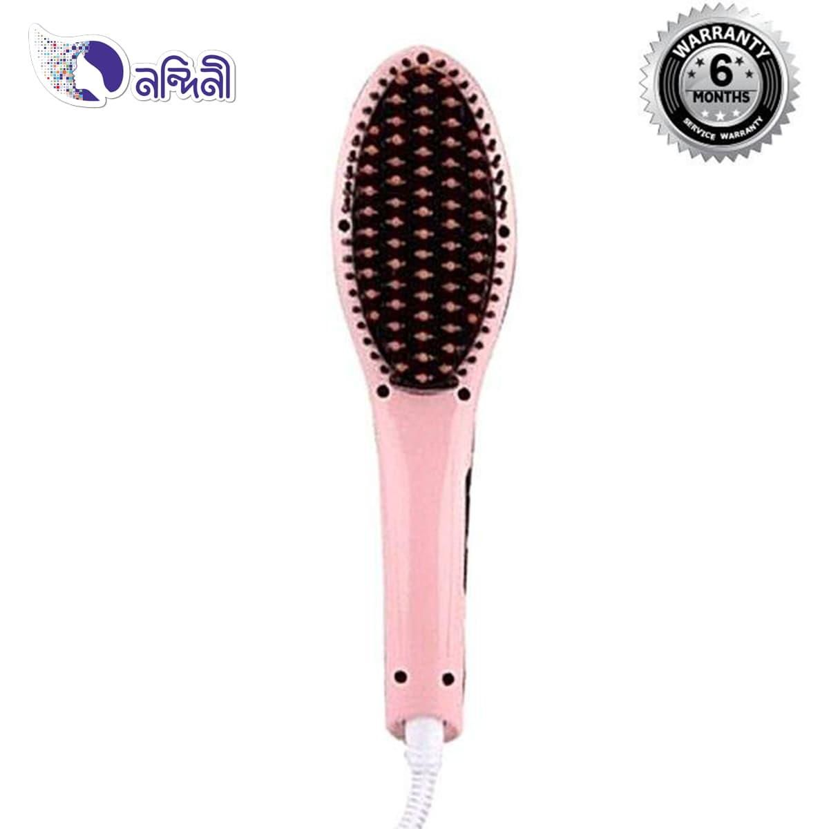 HQT-906B Straight Brush - Black and Pink