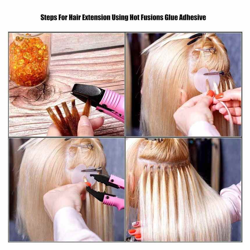 Hair Extension Keratin Granule Hot Fusions Glue Bead Accessory 50g x 2 Bottles