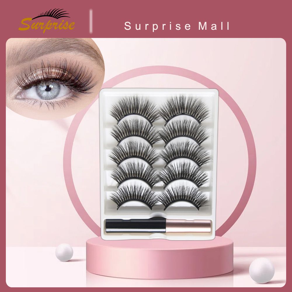 Eyelash 5 Pairs_False Eyelashes Natural False Eyelashes Set False eyelashes-CX