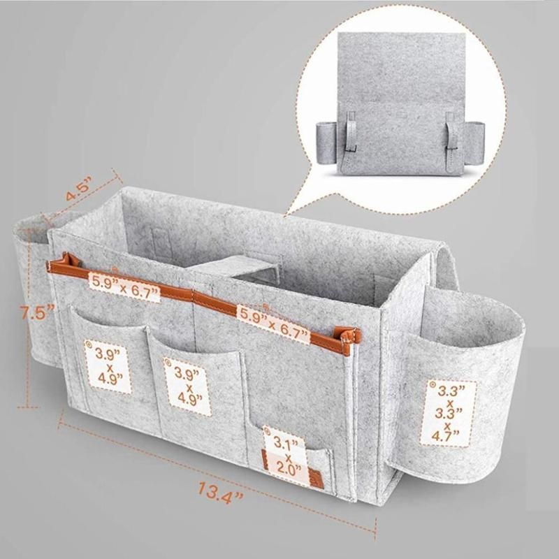 Nachtkastje Organizer Opknoping Caddy Bed Houder Zakken Bed Pocket Sofa Organizer Zakken Boek Vilt Bed Houder Zakken