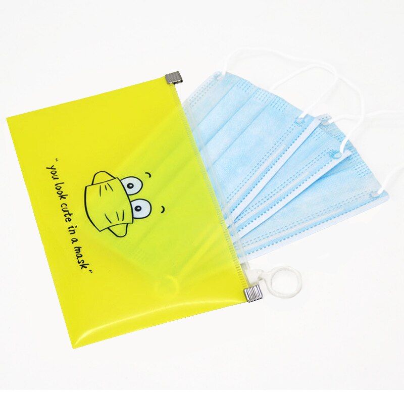 1/4/8pcs Fashion Cover Bag Portable Holder Storage Box Case Save Boxes Dust-proof Mascarillas Card Storage