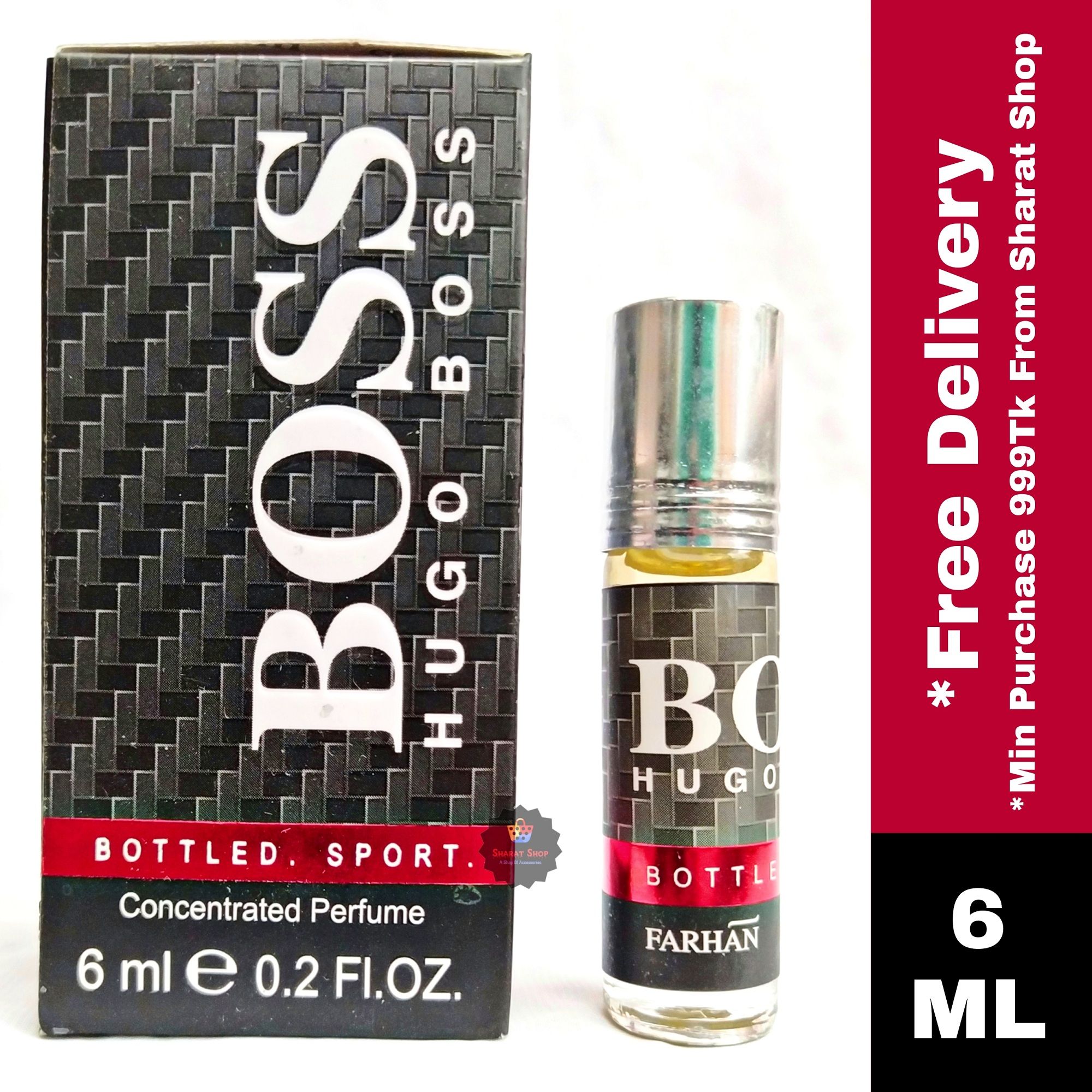 HUGO_BOSS Concentrated Perfume Oil Long Lasting Non-alcoholic Fragrance - 6ml