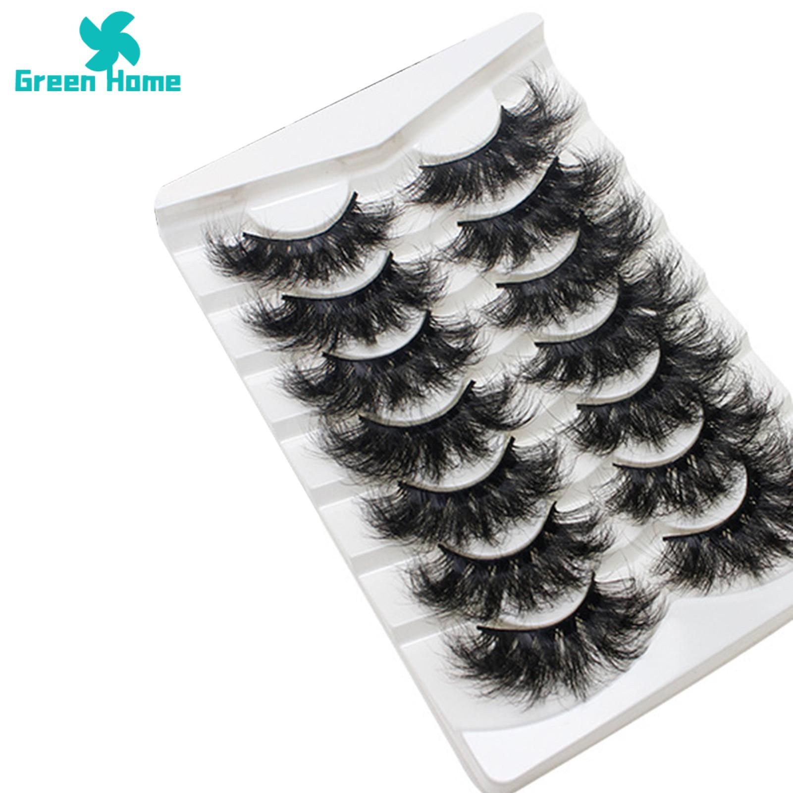 Green Home False Eyelashes Delicate Three Dimensional Women Artificial Volume Eyelashes