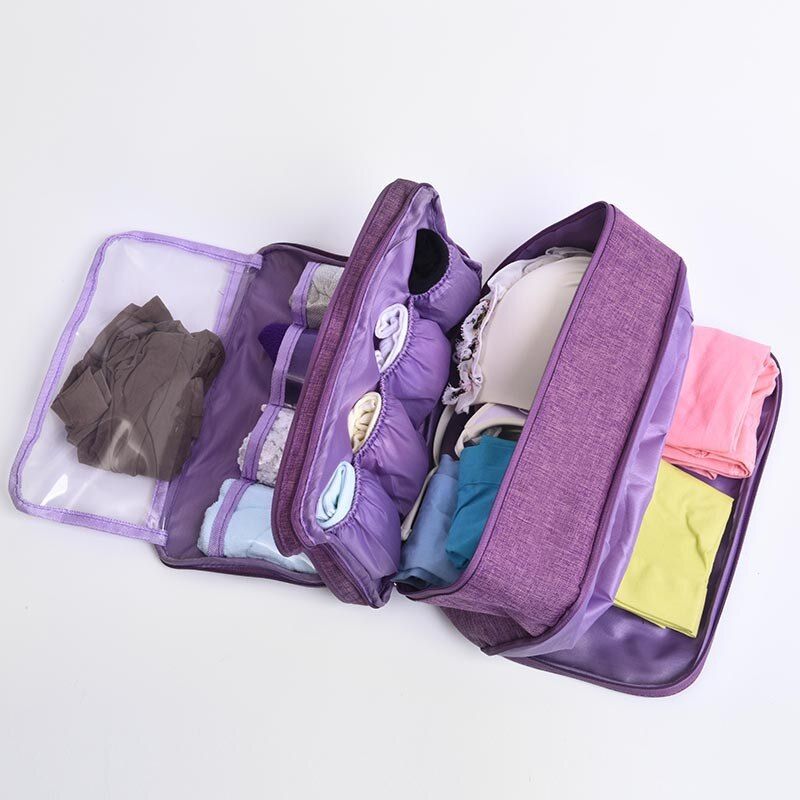 Multi-Function Storage Bag Suitcase Luggage Storage Organizer Makeup Coetic Bag Underwear Clothes Bra Pouch Organizer Bag