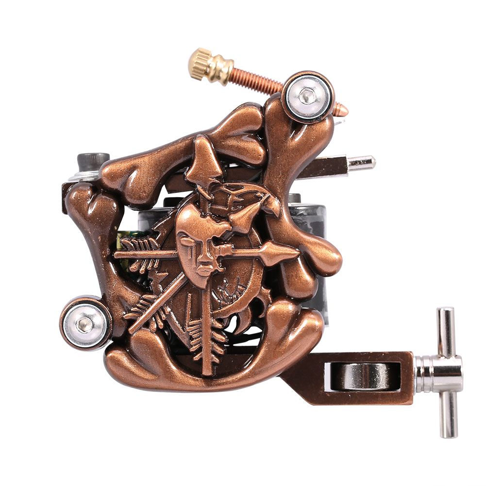 [Free Gift] Professional Tattoo M hine 10 Wrap Coil Liner Shader Equipment Kit New LJ
