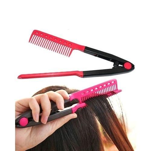 Curly Hair Styling - Black and Pink