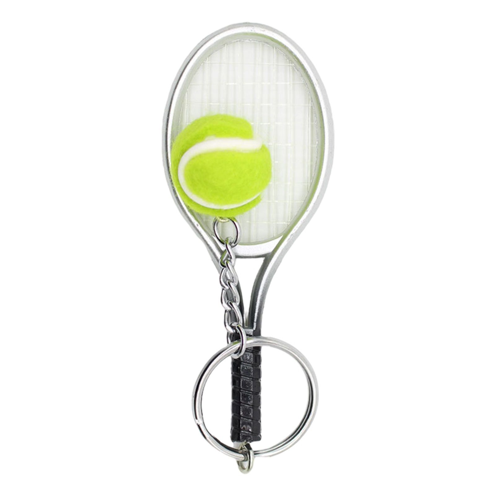 Key Chain Easy to Apply Anti-fade Tennis Racket Keyring Pendant