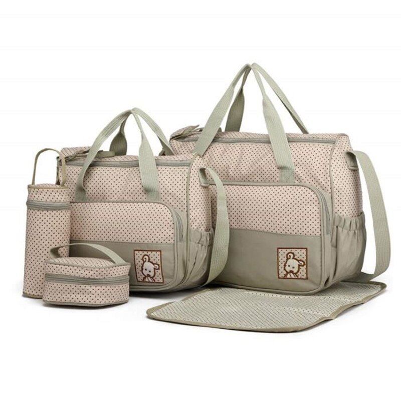 Practical Baby Diaper Bag Mommy Stroller Bags Large Capacity Waterproof Nappy Bag Kits Maternity Travel Backpack Nursing Handbag