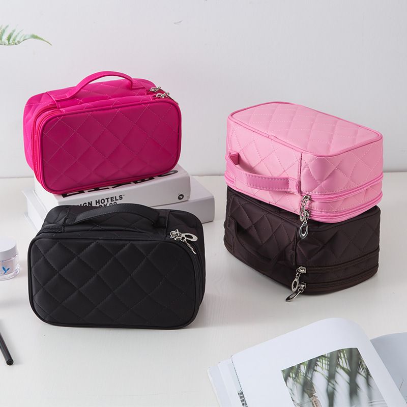 Makeup Bags for Women ravel Cosmetic Bag 2 Layer Beauty Brush oiletry Bag with rror