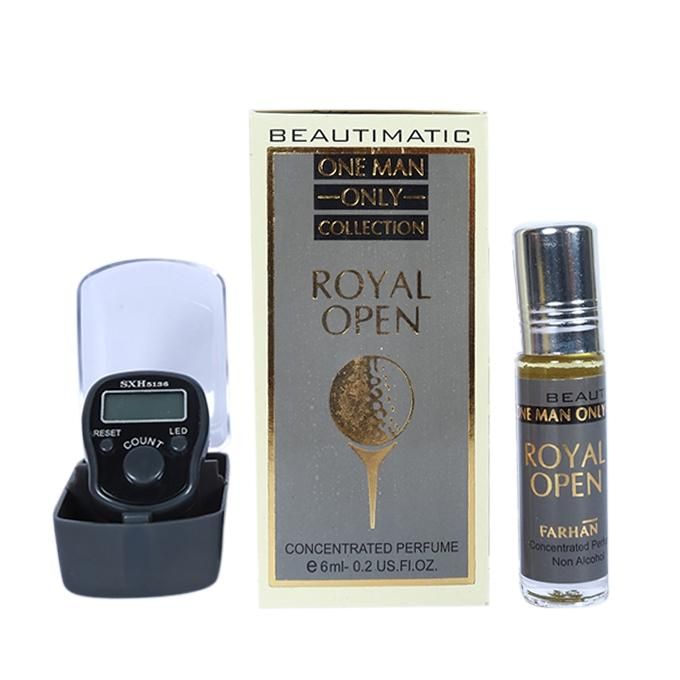 Combo of AL REHAB Royal Open Attar (6ml) and Digital LED Tasbih