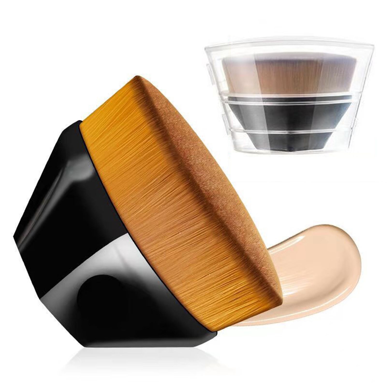 Makeup Brush Strong Adsorption Capacity Girls Flat Top Liquid Powder Foundation Brush