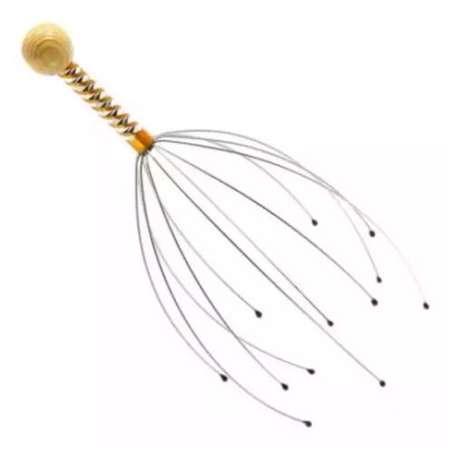 Stainless Steel Octopus Scalp Hair Stimulator Stress Relief Relax Head and Neck Massager