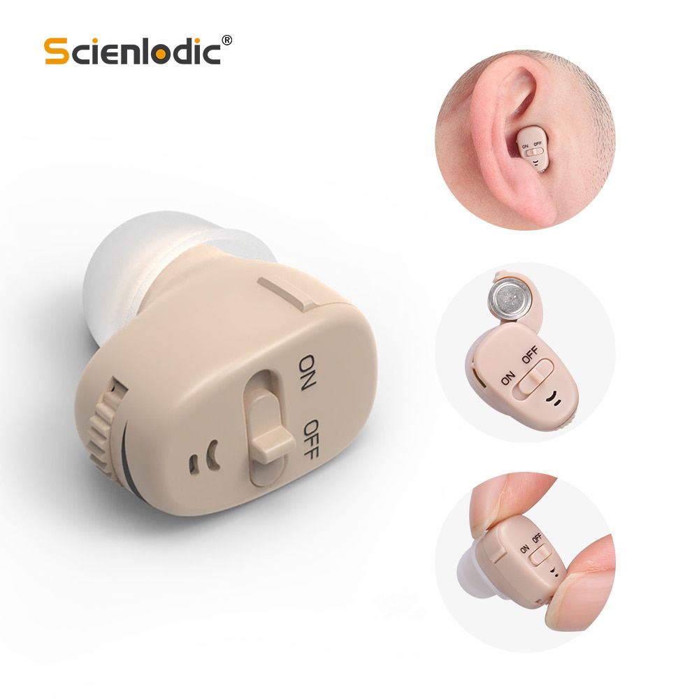 Digital Hearing Aid Ear for Deafness Mini Invisable Hearing Aids for Deaf/Elderly Moderate Medical to Severe Hearing Loss 1PC