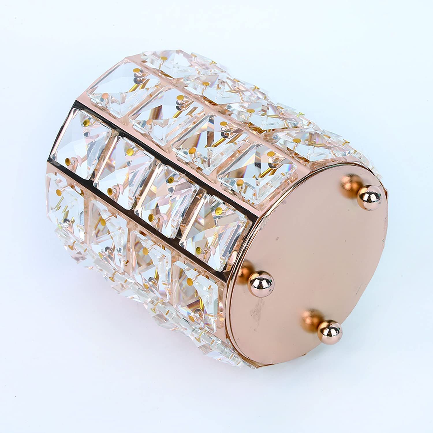 Makeup Brush Holder Golden Crystal Bling Personalized Gold Comb Brushes Pen Pencil Storage Cup Container 5