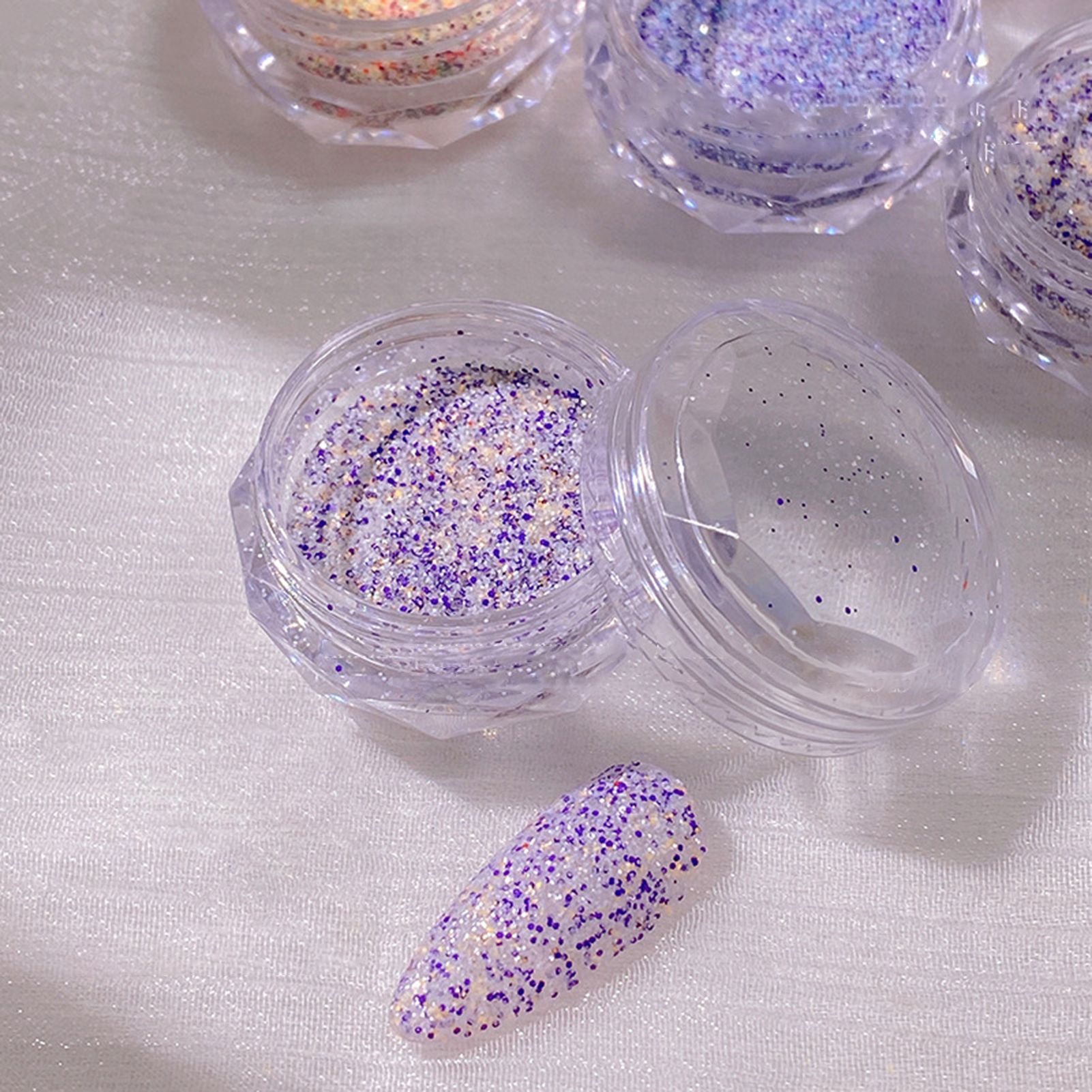 1.5g Nail Solid Powder Grain Effect High Saturation DIY Winter Knitted Woolen Decoration Lattice Powder for Manicure