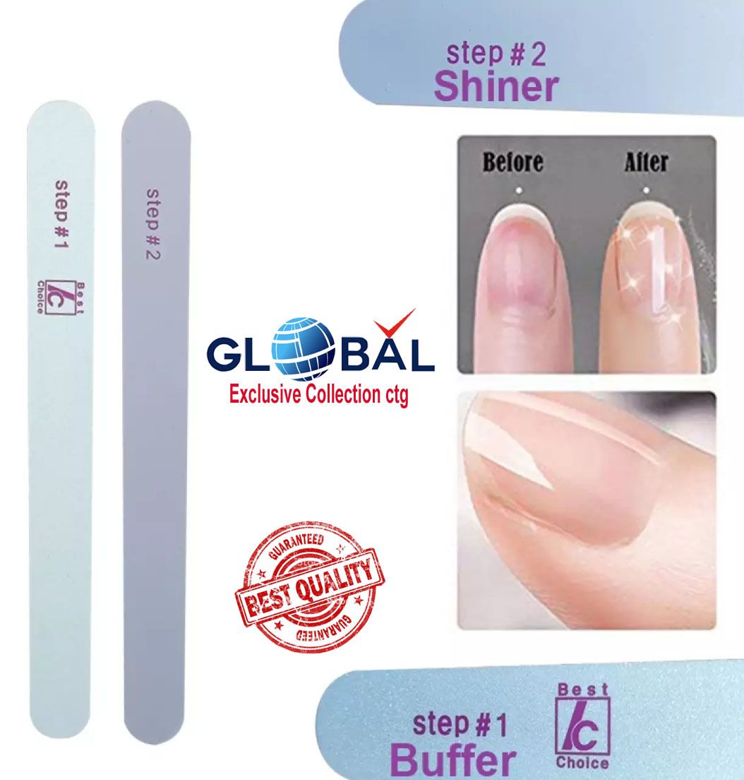 Nail Buffer Files Smooth And Shine Natural Finger Nails Cushion Manicure 1pcs