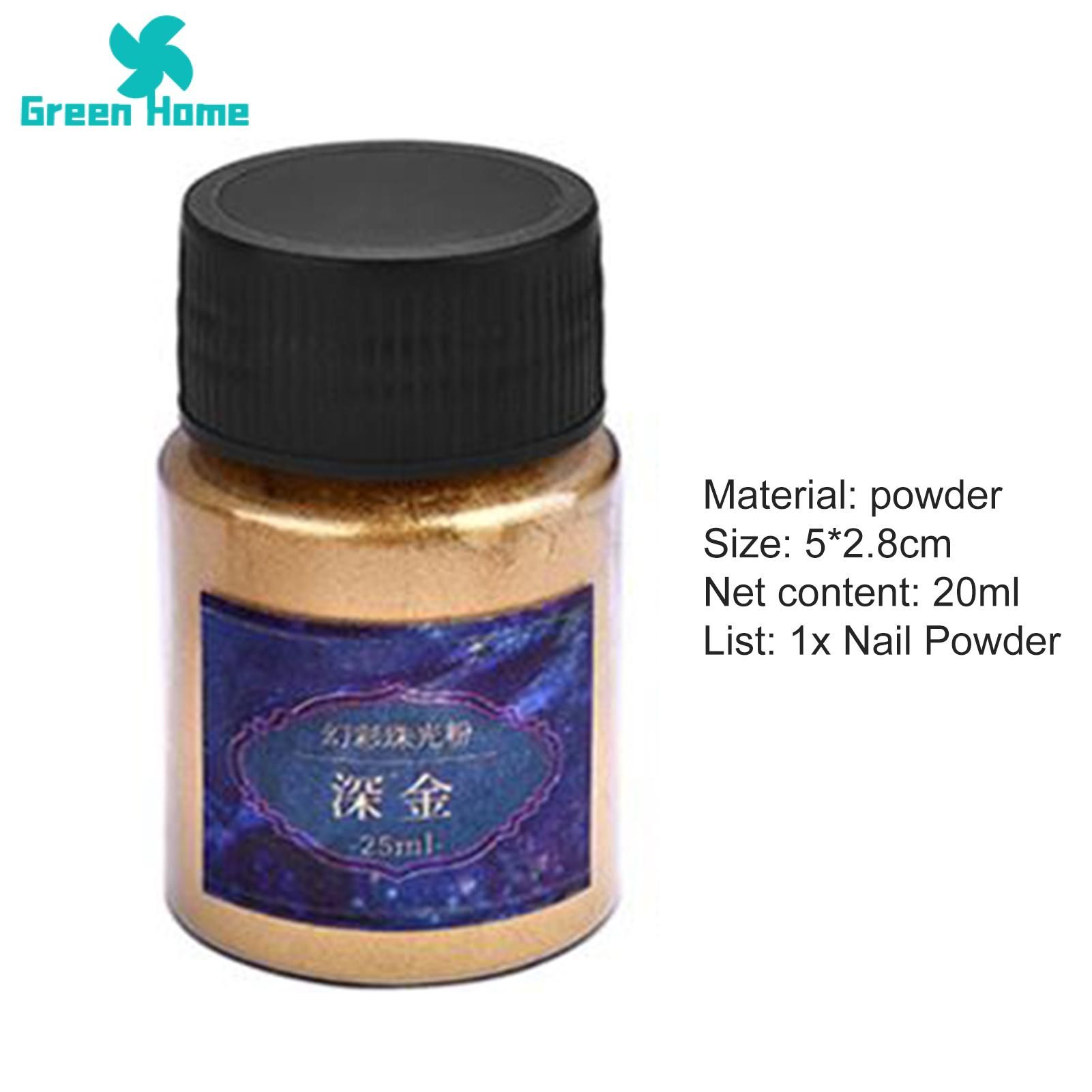 Green Home Nail Glitter Shiny DIY UV Fashion Nail Manicure Decor Glitter