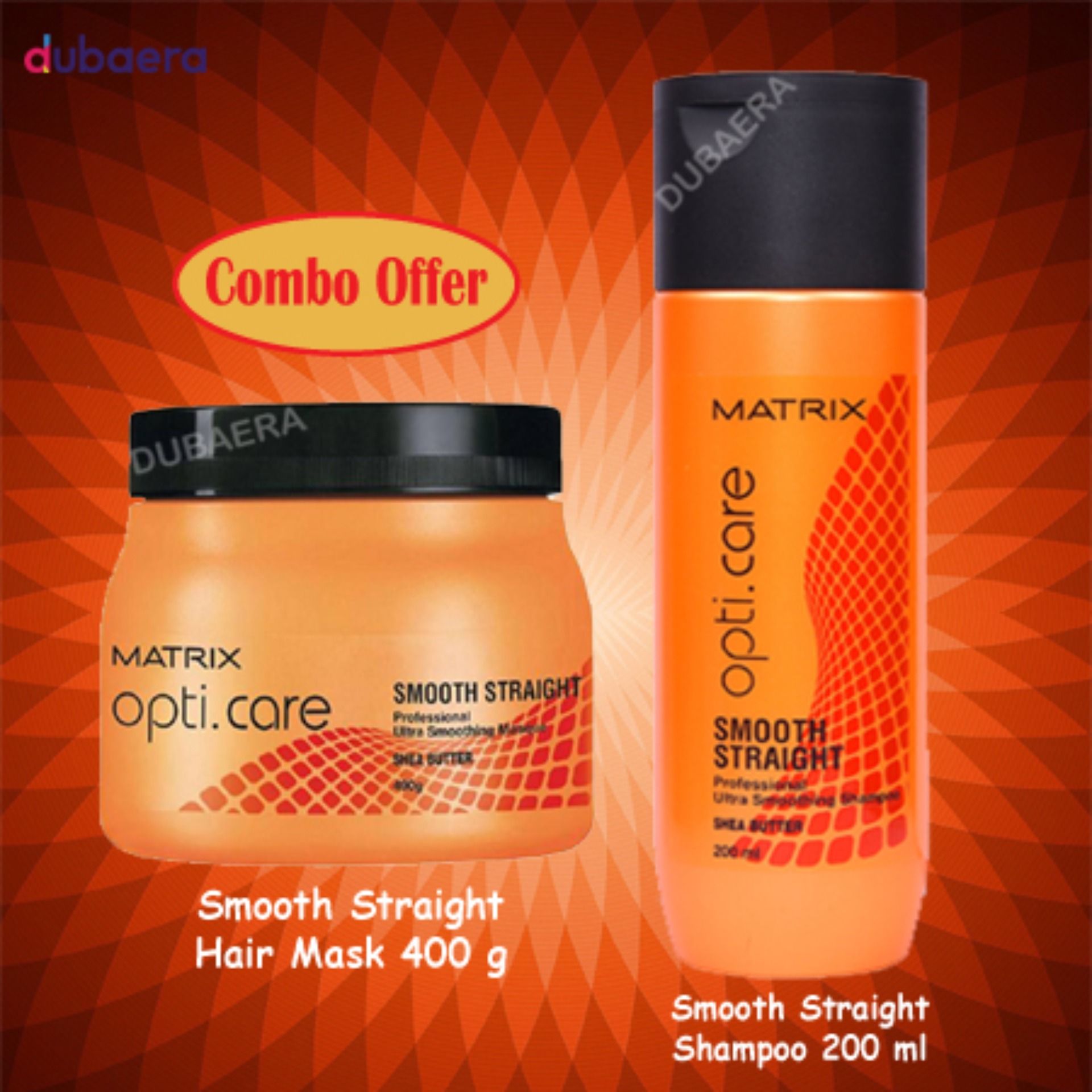 Matrix Opti Care Smooth Straight Hair Spa + Matrix Shampoo 200ml