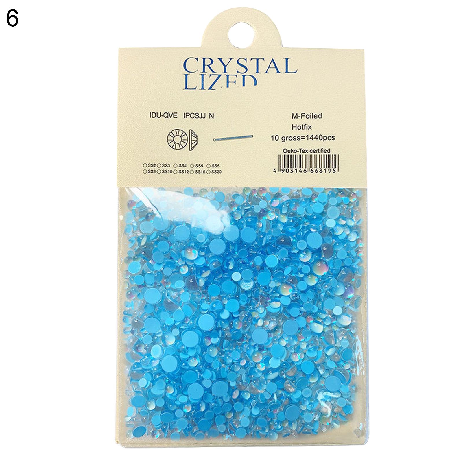 1440Pcs/Bag Nail Art Beads Decorative Manicure Tools Glittering Bags Cups Nail Rhinestones for Nails Decoration