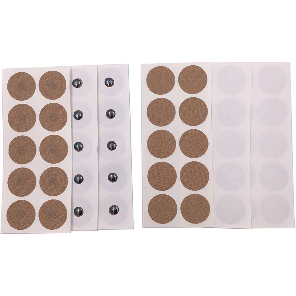 Magnetic Patches Acupressure Plasters 120 Magnets and Replacement Adhesive Kit Magnet Therapy Help Relieve Pain for Foot Care