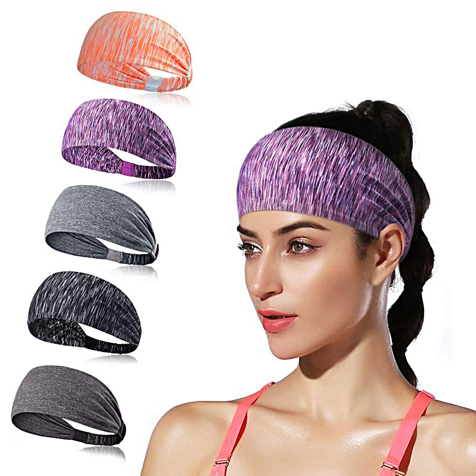 Sports Headband Breathable Double Sides Design Sports Headband