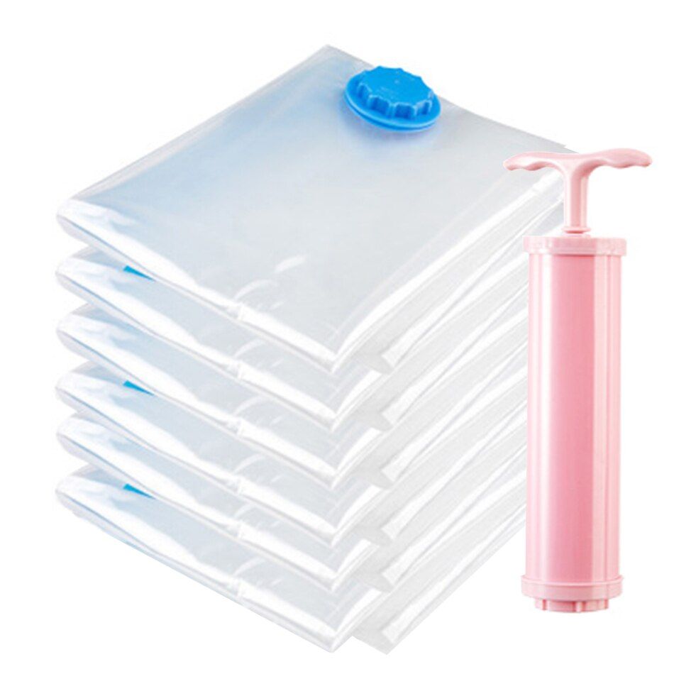 Vacuum Storage Bags More Space Saver Bag Compression with Travel Hand Pump Triple Seal Thicker Jumbo Large all Size Can Choose