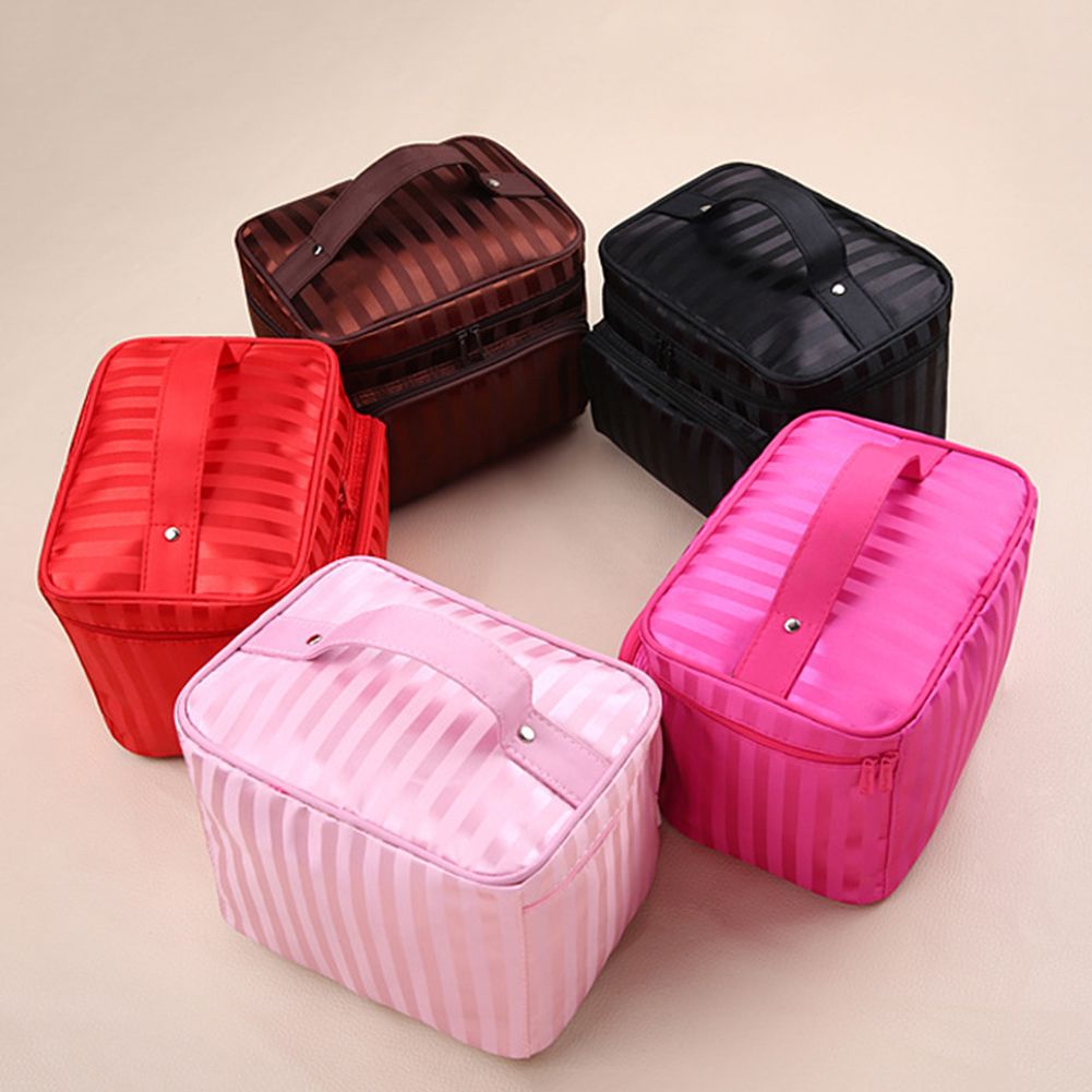 Portable Women Waterproof Travel Makeup Cosmetic Storage Bag Organizer Handbag