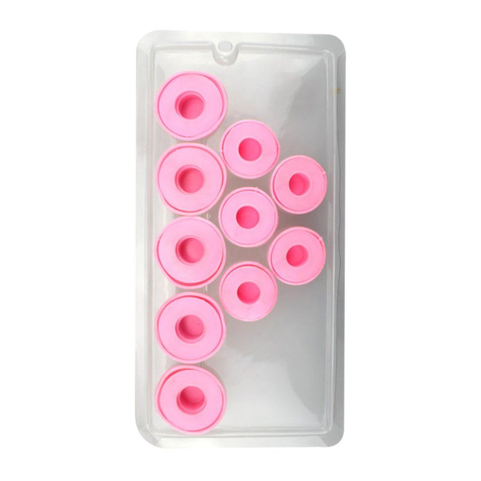 10pcs Mushroom Hairstyle Roller Women Sleeping Bell Curler Girl Hair Rollers-pink