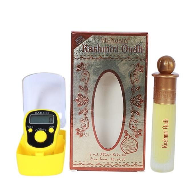 Combo of Al-Nuaim Kashmiri Oudh Attar (80ml) and Digital LED Tasbih (80ml)