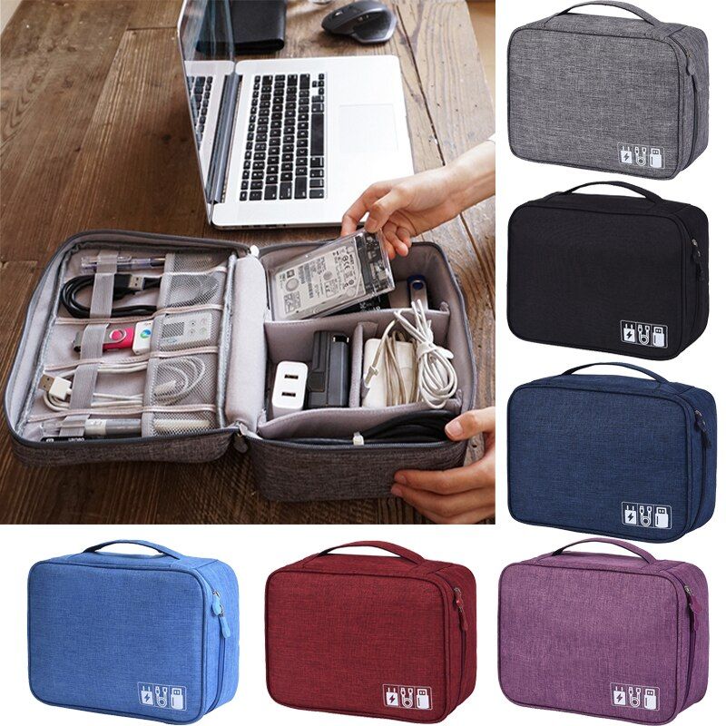 Digital Storage Bag Organizer bag Travel bag Charger data cable USB closet storage bag for headphone travel bag charger