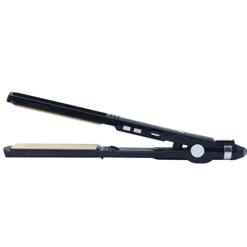 2.5CM Panel LCD Screen Display Hair Straightener Flat Iron Hair Curler Wave Straightening Iron Salon Tool-630-Black