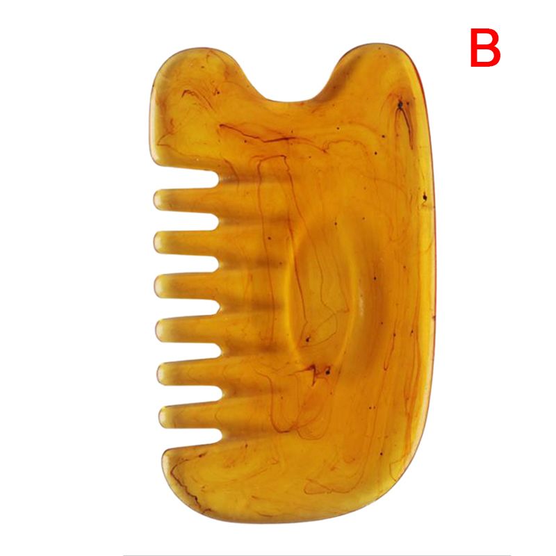 Gua Sha Scraping Massage Tools Kit Resin Amber Guasha Scraper Board Health Care