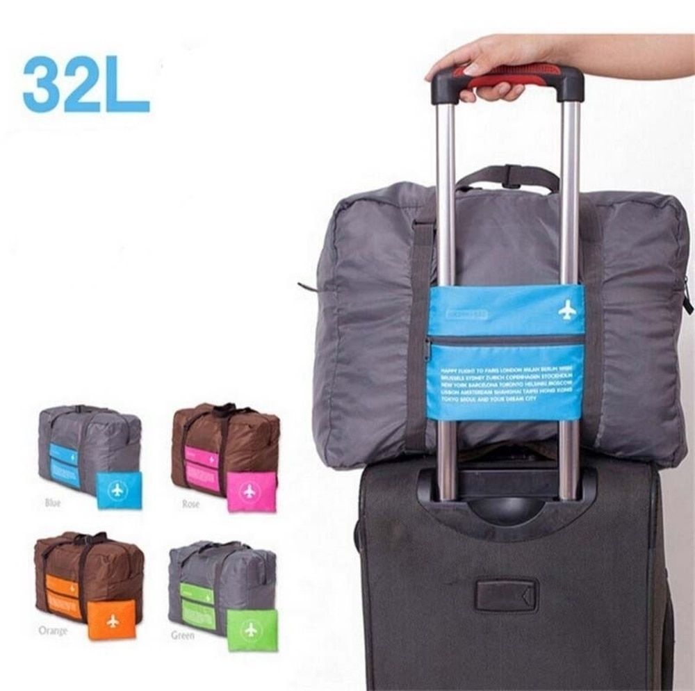 Travel Luggage Bag Big Size Folding Carry-on Duffle Bag Foldable Travel Bag Green Blue Orange