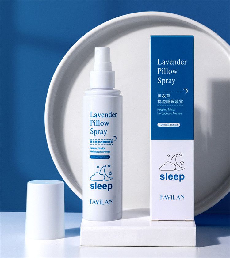 100ml Best Aromatherapy Calm Deep Sleep Mist Pillow Spray with Lavender Essential Oils Insomnia Therapy Lavender Sleeping Spray