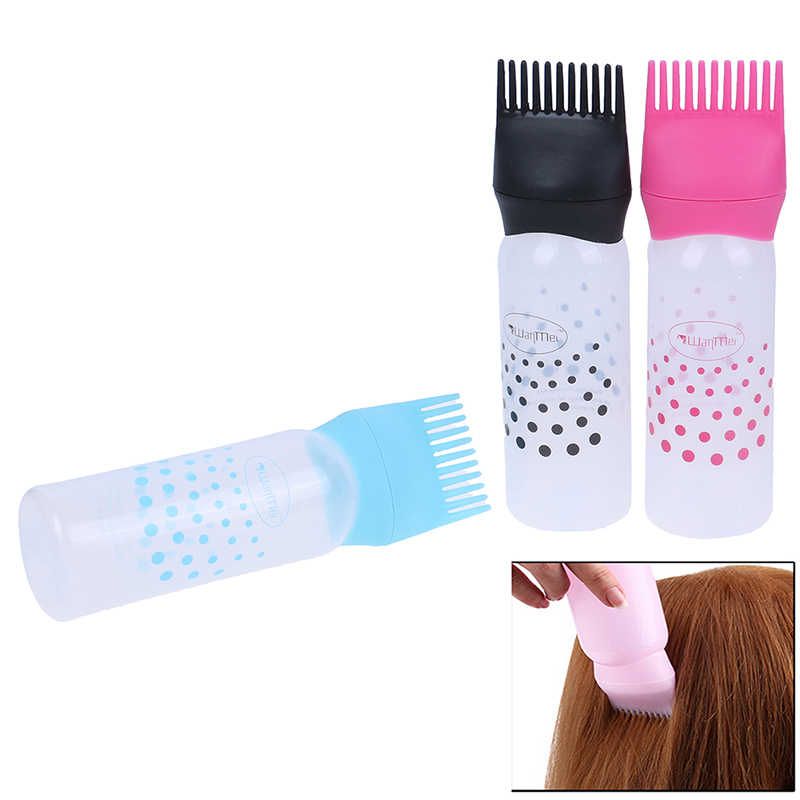 Multi-functional Hair Dyeing Treatment Oil Cream Shampoo Bottle Oil Coloring Dispensing Applicator Brush Tip Tool