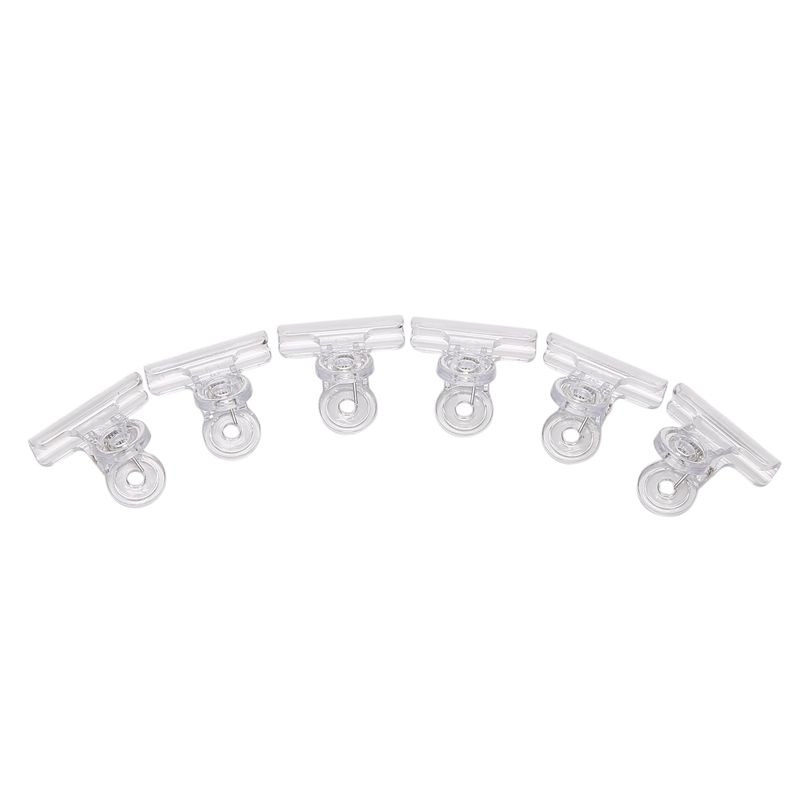 6Pcs/Set Rusian C Curve Nail Clips Tool Acrylic Nails Transparent