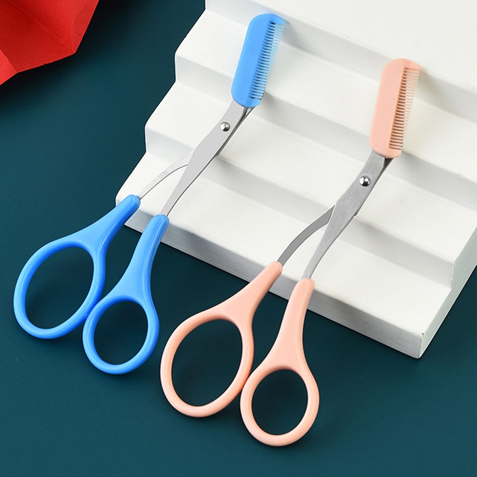Green Home Eyebrow Defoliator Precise Handheld Eyebrow Razor Dermaplaning Scissors